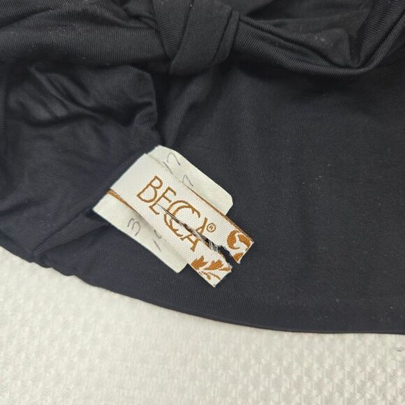 Becca Black Bandeau Bikini Top Womens S Sleeves New - Picture 5 of 6